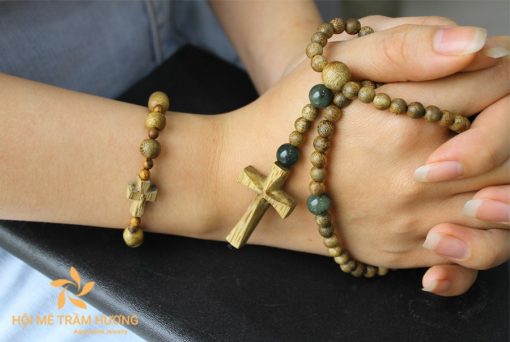 Rosary agarwood bracelet