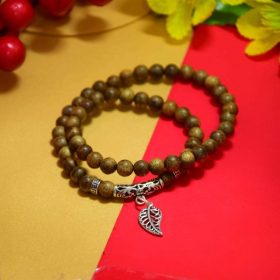 Agar-leaf agarwood bracelet with Silver S925 - Classic - Thien Moc Huong