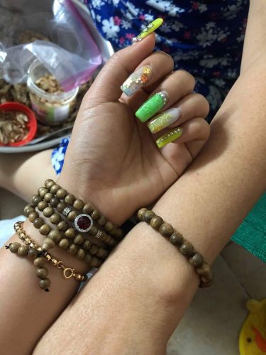Peace agarwood beaded bracelet with silver s925 - classic photo review