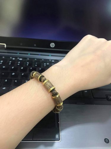 Golden bamboo agarwood bracelet - classic photo review