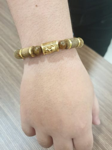 Golden bamboo agarwood bracelet - classic photo review