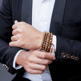Laos 108 mala beads bracelet - classic - Thien Moc Huong
