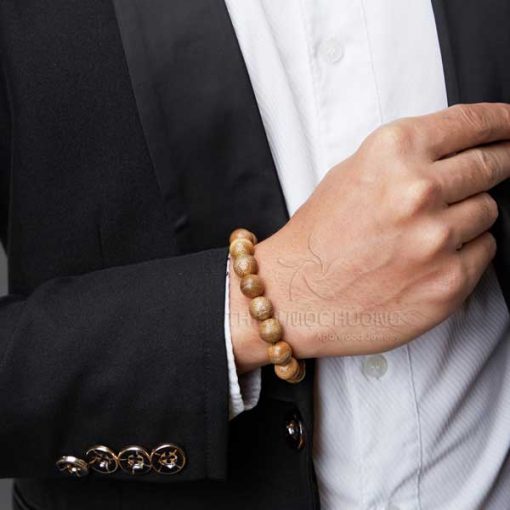 Men - Agarwood beaded bracelet Basic – Classic