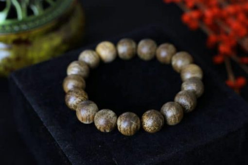 Laos Round Single Agarwood Bracelet VIP