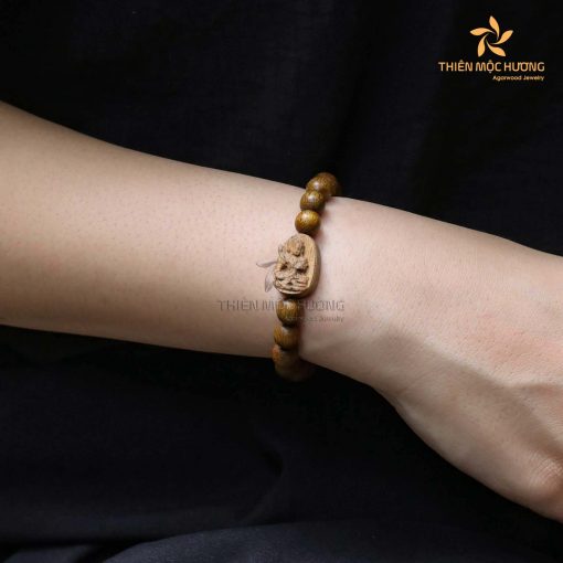 Guardian Buddha Bracelet - Vietnamese Agarwood-2