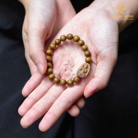 Guardian Buddha Bracelet - Vietnamese Agarwood-3