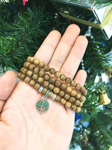 Family tree agarwood beaded bracelet with Silver S925 - Classic photo review
