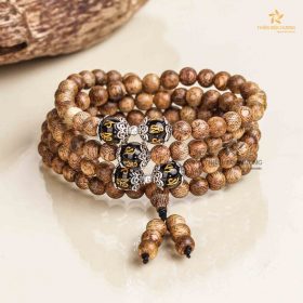 Dai Minh Nhu Ngoc 108 beads Agarwood Bracelet - Vietnamese Toc Agarwood