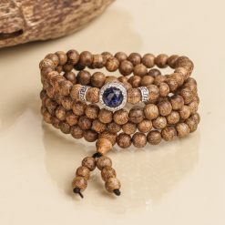 Agarmoon 108 beads mala Agarwood Bracelet - Vietnamese Toc Agarwood
