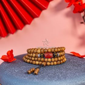 Man Do Tam An 108 mala beads Agarwood Bracelet - Vietnamese Toc Agarwood