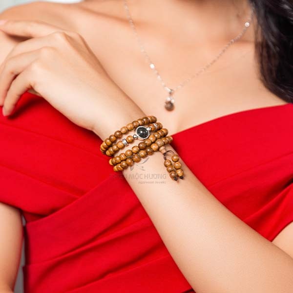 108-bead starlight mala beads bracelet - classic | Thien Moc Huong