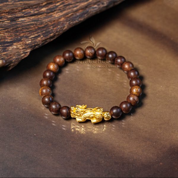 Philippines pixiu agarwood beaded bracelet