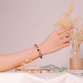 Hexa-Star agarwood beaded bracelet