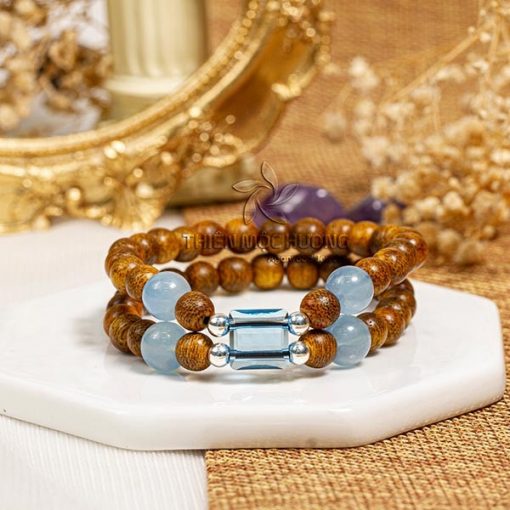 Guardian agarwood beaded bracelet