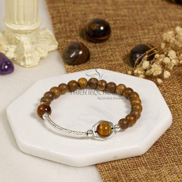 Milky Way agarwood beaded bracelet