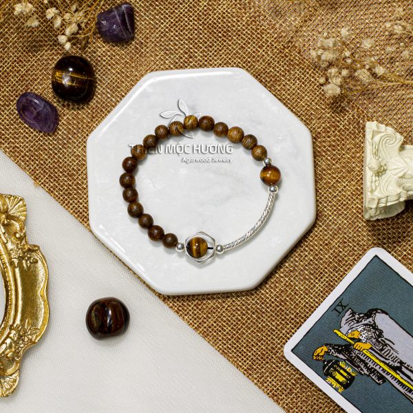 Milky Way agarwood beaded bracelet