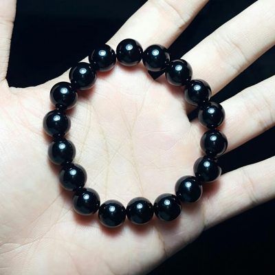 Black quartz stone bracelet