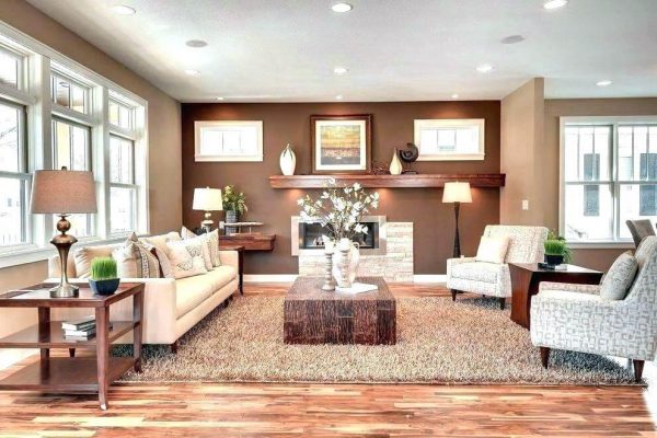 Paint for the living room according to feng shui for Earth element