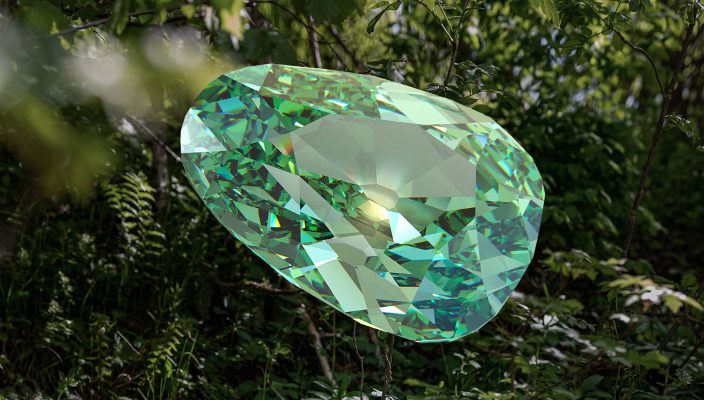 Green diamonds are considered the rarest stones on the planet