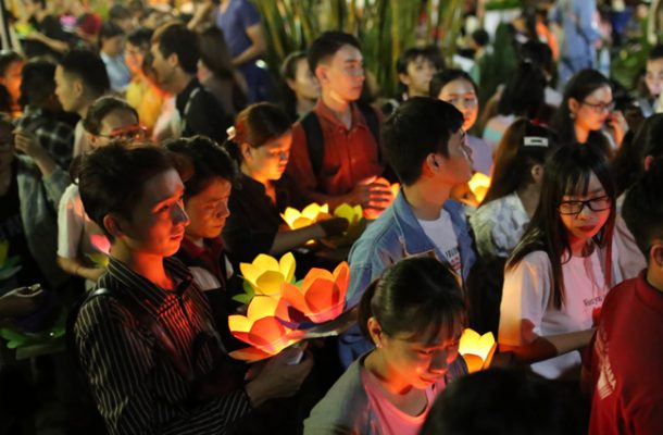 Vu Lan Ceremony also takes place every Lunar July
