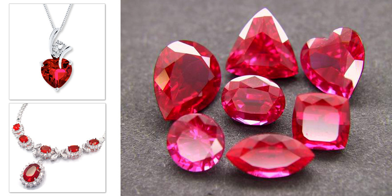 Ruby stones will bring luck and peace