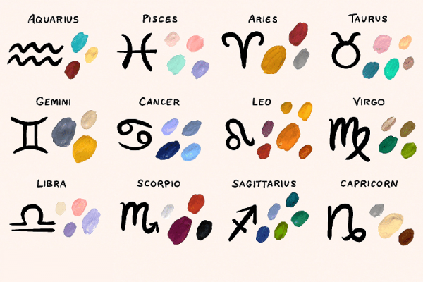 Suitable colors for August zodiacs