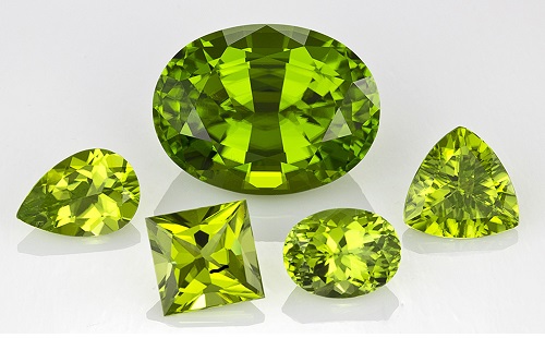 Peridot is the English name for a green variant of the mineral olivine