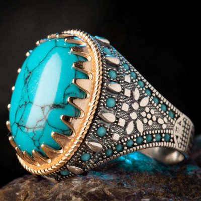 Turquoise rings jewelry