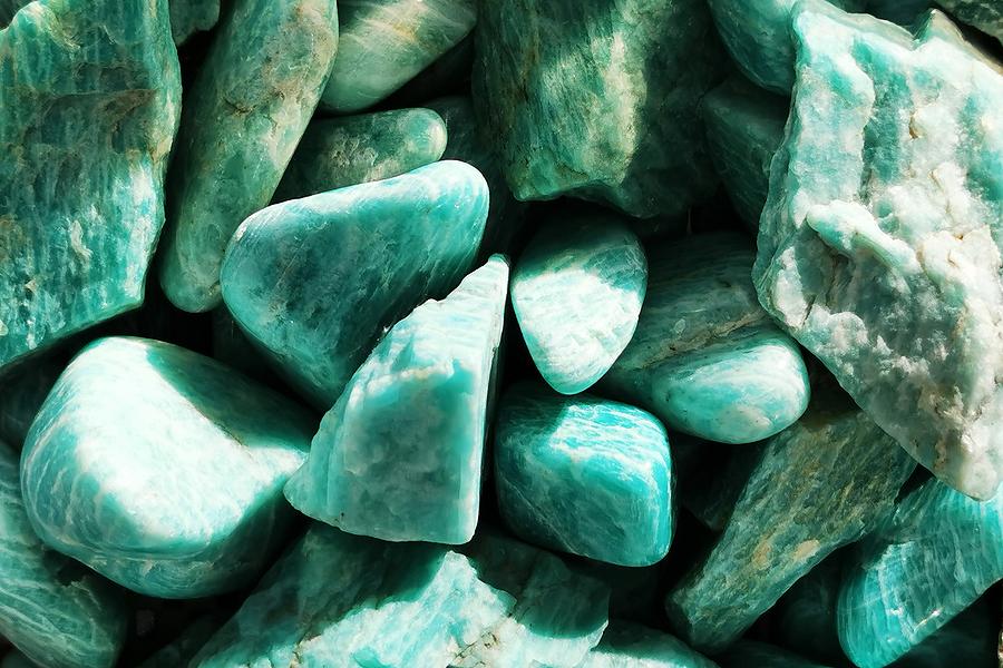 Raw Amazonite specimen