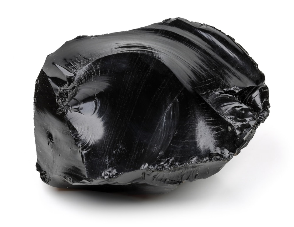 Obsidian crystal  is found in many places after volcanic eruptions