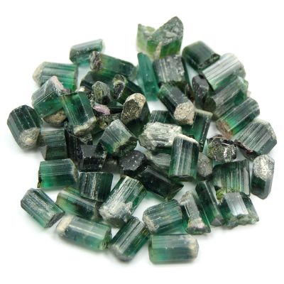 Green tourmaline chips