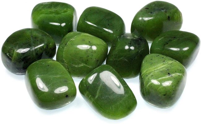 Jade tumbled stones