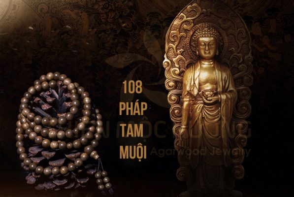 Buddha bracelet beads with agarwood