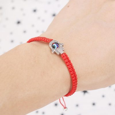 Devoted to Love Evil Eye Heart Charm Red String Bracelet  Karma and Luck   Karma and Luck