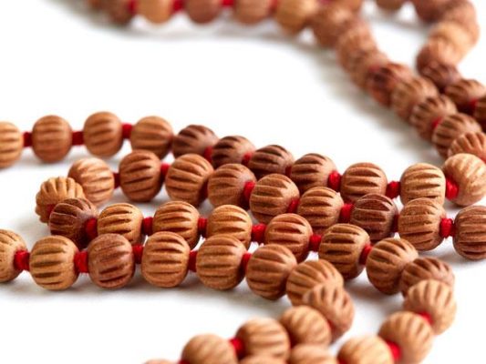 sandalwood mala beads is grown mainly in Asia and East Asia