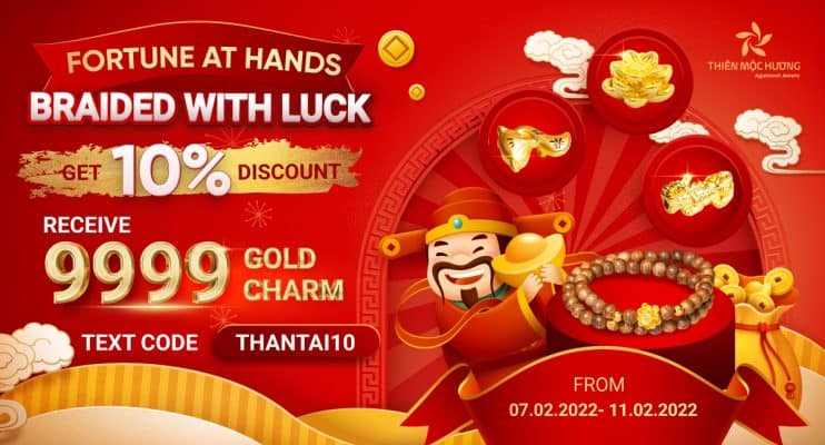 Get 10% discount - Fortune at hands - Braided with luck