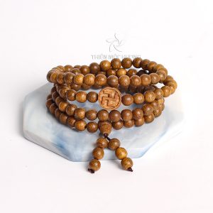 Blessing agarwood 108 mala beaded bracelet - classic