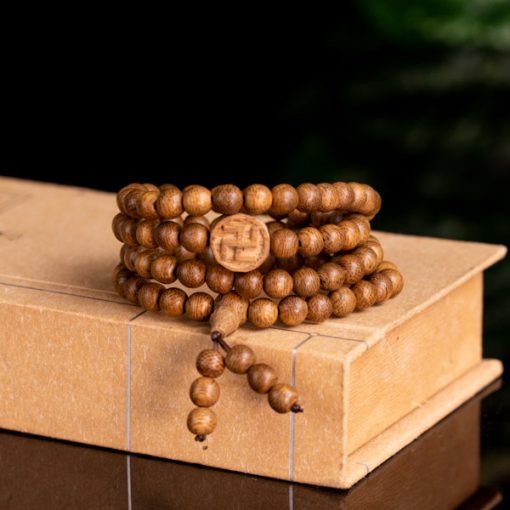 Buddhism Swastika 108 mala beads Bracelet-2