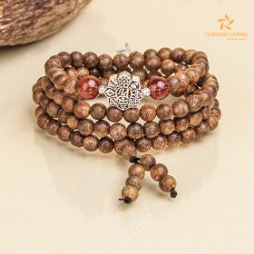 Eight-treasure 108 mala beads Agarwood Bracelet - Vietnamese Toc Agarwood