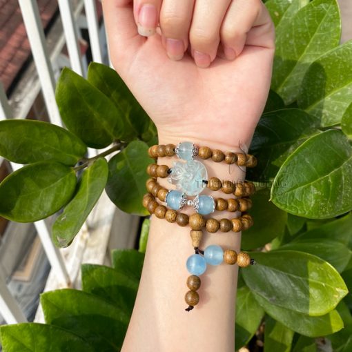 Nine-tailed fox agarwood 108 mala beaded bracelet - classic