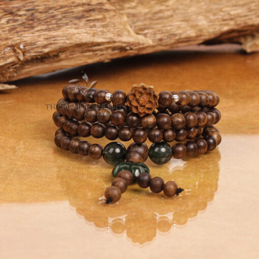 Lotus-Jade 108 mala beads Indonesia VIP Agarwood Bracelet – Premium