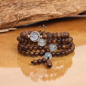 Ngan Tu Ngoc Bao Sapphire - 108 mala beads Indonesia VIP agarwood bracelet