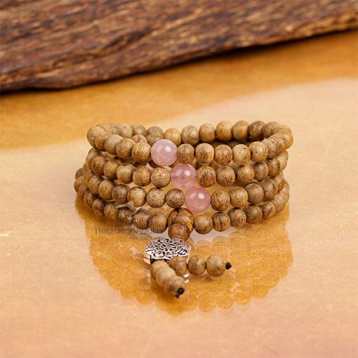 108 mala with flower pattern Eight-Jewels – Indonesia VIP Agarwood
