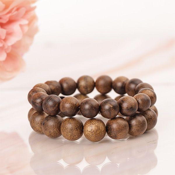 Double Agarwood beaded bracelets Basic