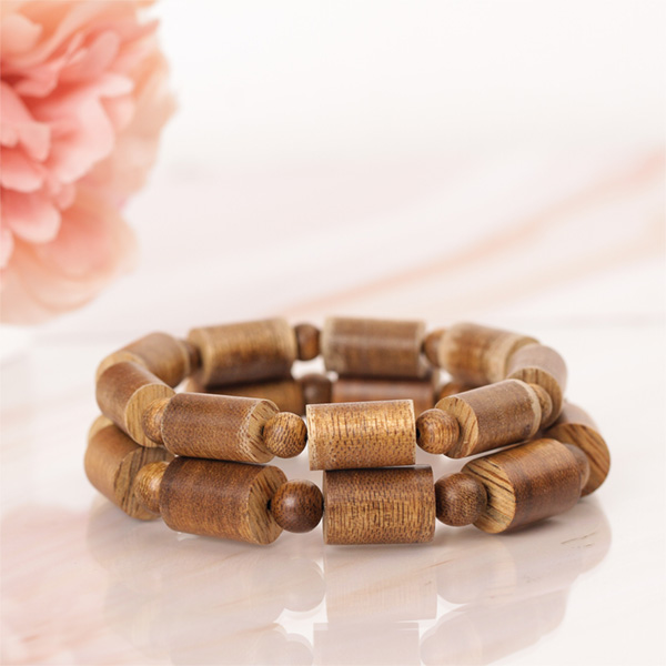 Double Pixiu agarwood beaded bracelets with silver s925 – For Couple
