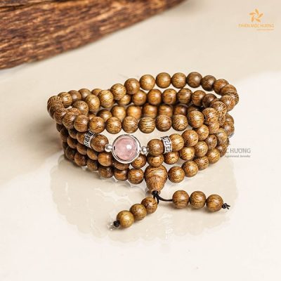 108-bead starlight mala beads bracelet – Vietnamese agarwood