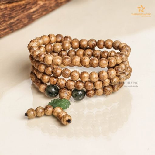 Jade Lotus 108 mala beads bracelet – Indonesia