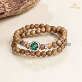 Agarmoon Agarwood Bracelet - Green - Vietnamese Toc Agarwood