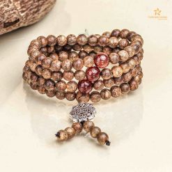 Eight-treasure Jade 108 mala beads Agarwood Bracelet - Vietnamese Toc Agarwood