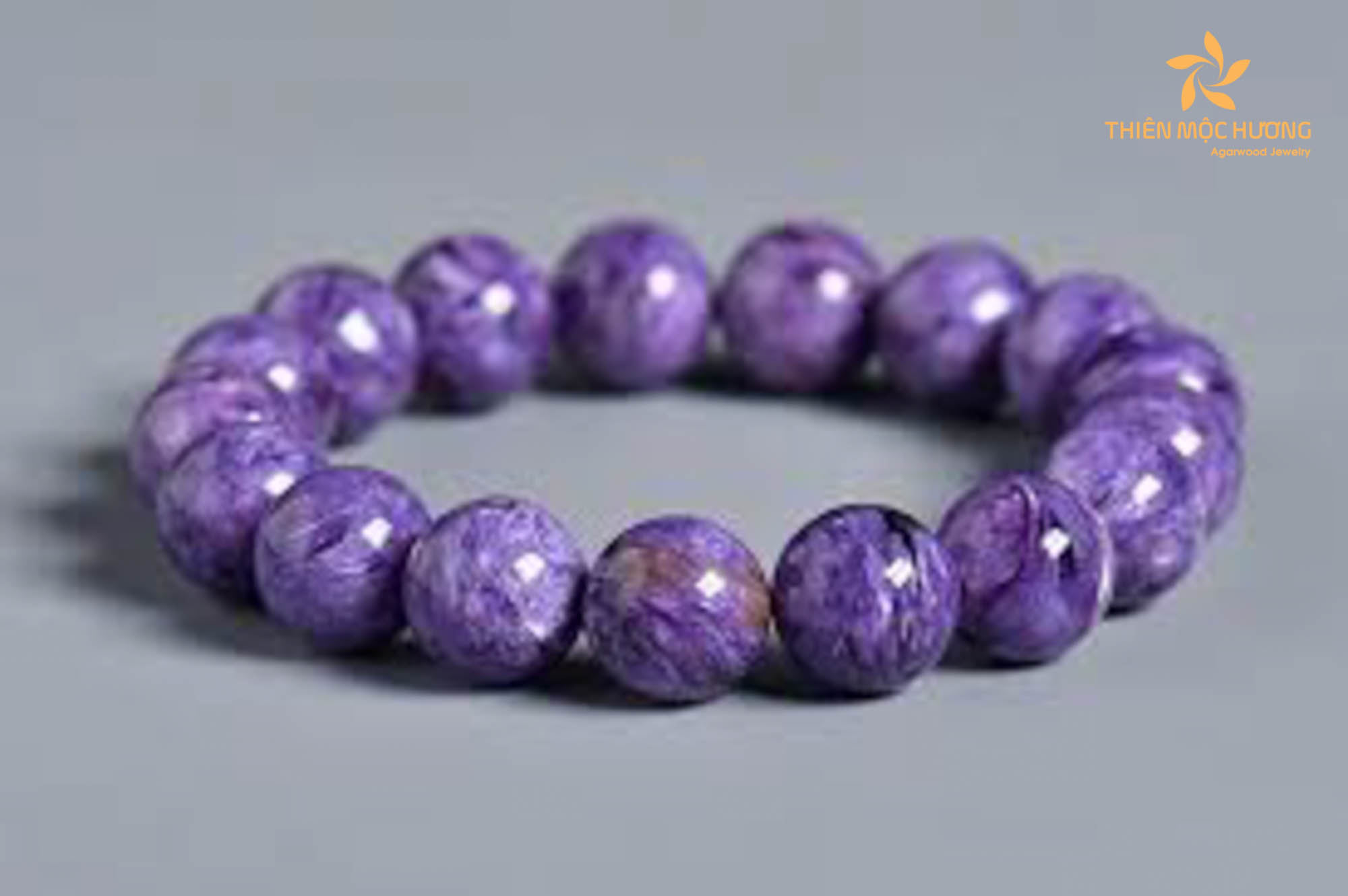 Women's shades of purple aesthetic beaded bracelet | Silva Precious